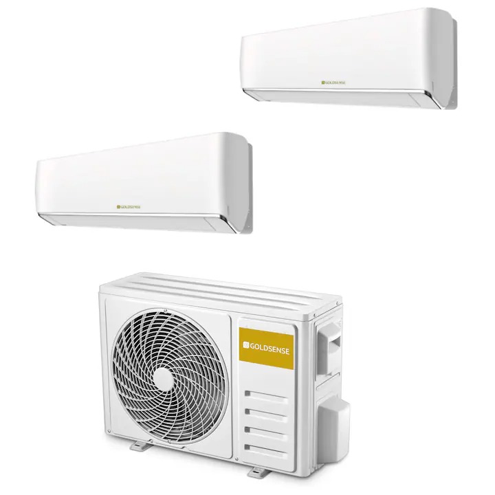 Aparat aer conditionat GOLDSENSE Free-Match Dublu split 18000 BTU/H-G-AM2-H18/4DR3C- tip multisplit pentru doua incaperi
